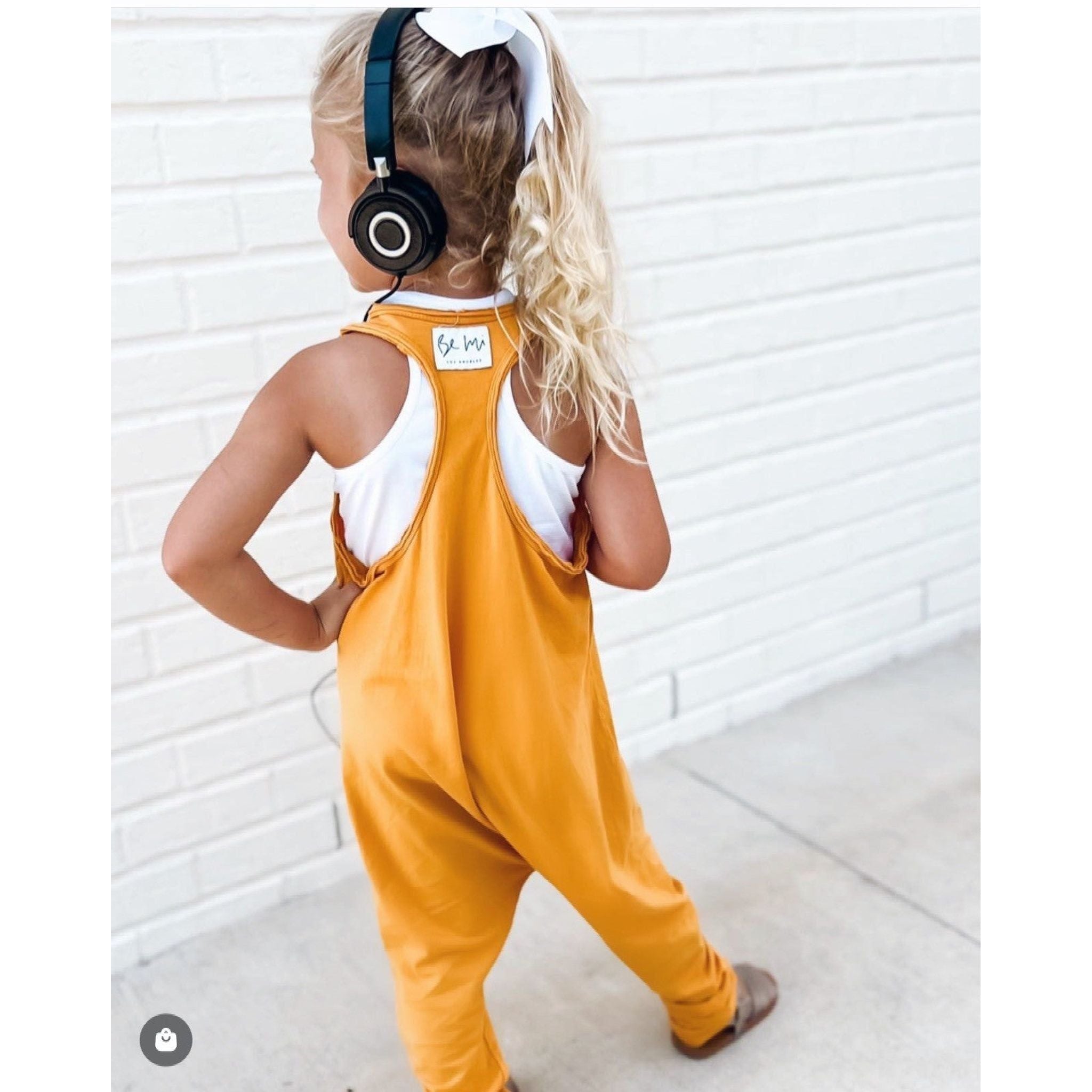 Honey/Camel Childhoods Romper & midnight hot set